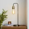 Dunelm Marsden Nickel Industrial Table Lamp And Bulb -all lighting Sales Store 30674211