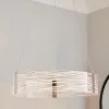 Dunelm Clee Etched Integrated LED Hoop Ceiling Fitting -all lighting Sales Store 30674240
