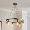 Dunelm Marsden Industrial 6 Light Hoop Antique Brass Ceiling Fitting 2 Dunelm Marsden Industrial 6 Light Hoop Antique Brass Ceiling Fitting -all lighting Sales Store 30678658