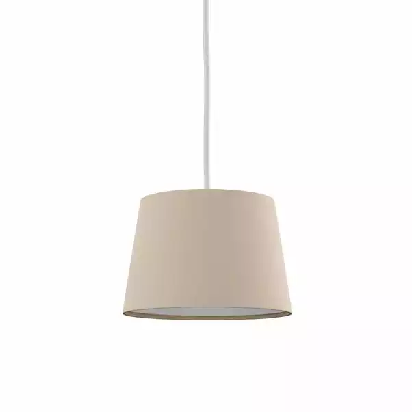 Dunelm Luna Linen Lamp Shade Humus 6 Dunelm Luna Linen Lamp Shade Humus - Image 4