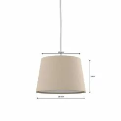 Dunelm Luna Linen Lamp Shade Humus 11 Dunelm Luna Linen Lamp Shade Humus -all lighting Sales Store 30681595 alt04