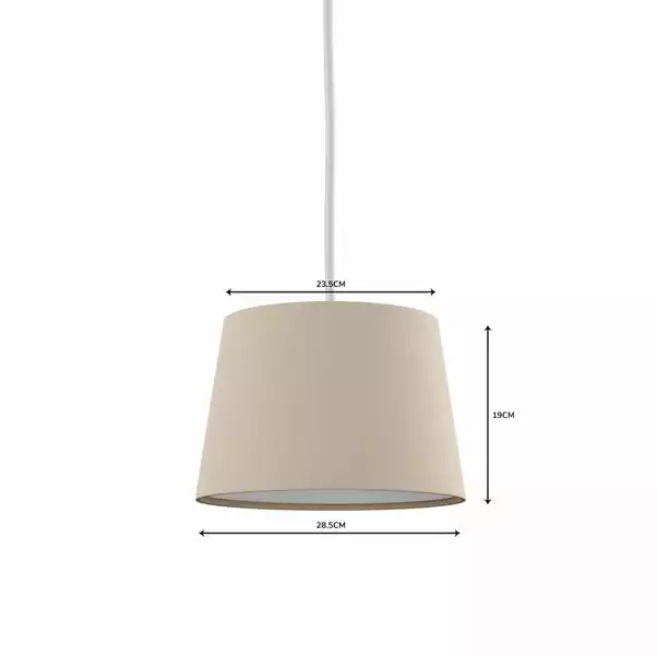 Dunelm Luna Linen Lamp Shade Humus 7 Dunelm Luna Linen Lamp Shade Humus - Image 5