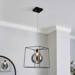 Dunelm Elena Glass Pendant Ceiling Fitting