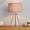 Dunelm Nora Tripod Table Lamp Chrome 1 Dunelm Nora Tripod Table Lamp Chrome -all lighting Sales Store 30681842
