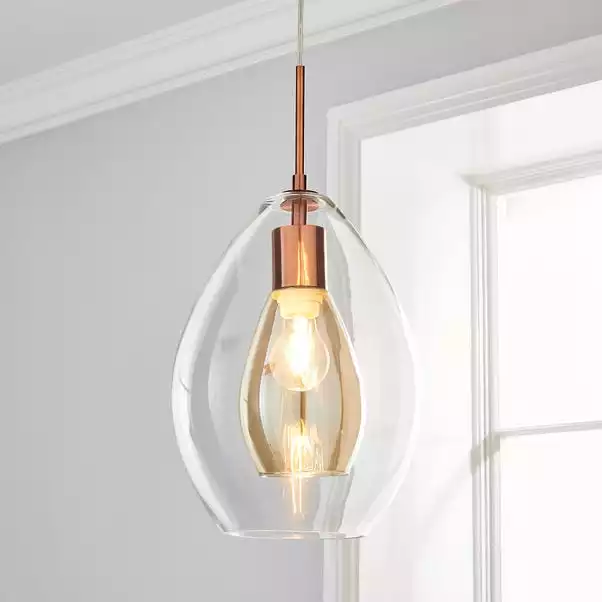 Dunelm Eden Pendant Ceiling Fitting Copper 3 Dunelm Eden Pendant Ceiling Fitting Copper