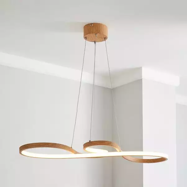 Dunelm Jaxson LED Wood Effect Ceiling Fitting 3 Dunelm Jaxson LED Wood Effect Ceiling Fitting