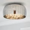 Dunelm Seychelles Smoked Flush Ceiling Fitting 1 Dunelm Seychelles Smoked Flush Ceiling Fitting -all lighting Sales Store 30690631