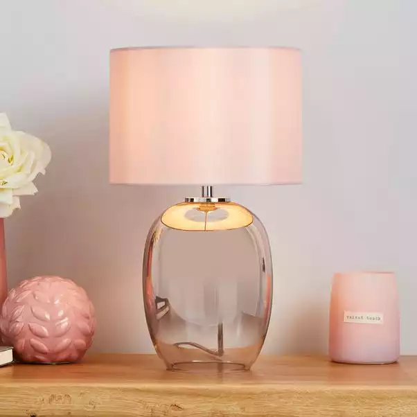 Dunelm Seychelles Mini Blush Pink Table Lamp 3 Dunelm Seychelles Mini Blush Pink Table Lamp