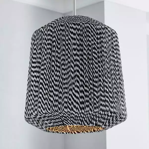 Dunelm Victor Black And White String Easy Fit Pendant 3 Dunelm Victor Black And White String Easy Fit Pendant