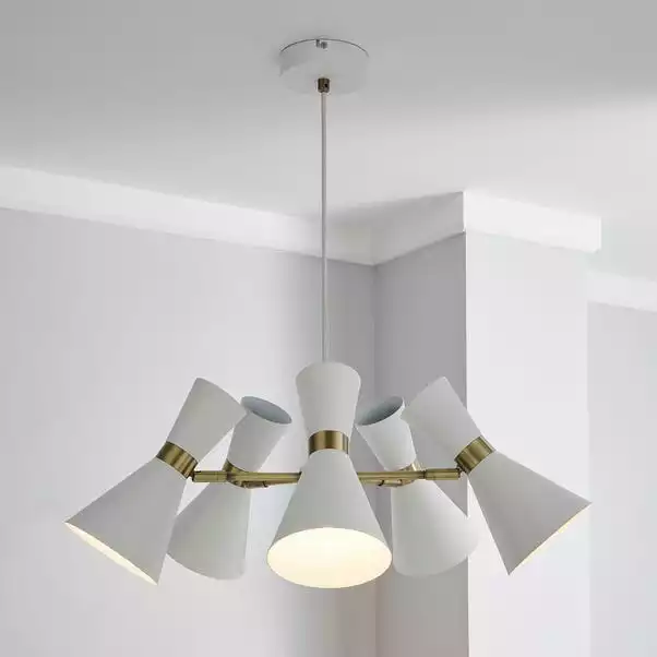 Dunelm Archie White 5 Light Ceiling Fitting 3 Dunelm Archie White 5 Light Ceiling Fitting