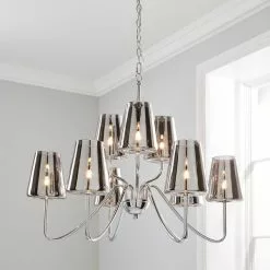 Dunelm Alister 9 Light Glass Ceiling Fitting