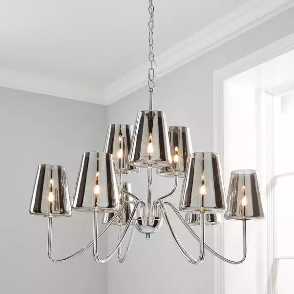 Dunelm Alister 9 Light Glass Ceiling Fitting 3 Dunelm Alister 9 Light Glass Ceiling Fitting
