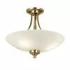 Vogue Lighting Vogue Welles 3 Light Flush Ceiling Fitting Brass 1 Vogue Lighting Vogue Welles 3 Light Flush Ceiling Fitting Brass -all lighting Sales Store 30707425