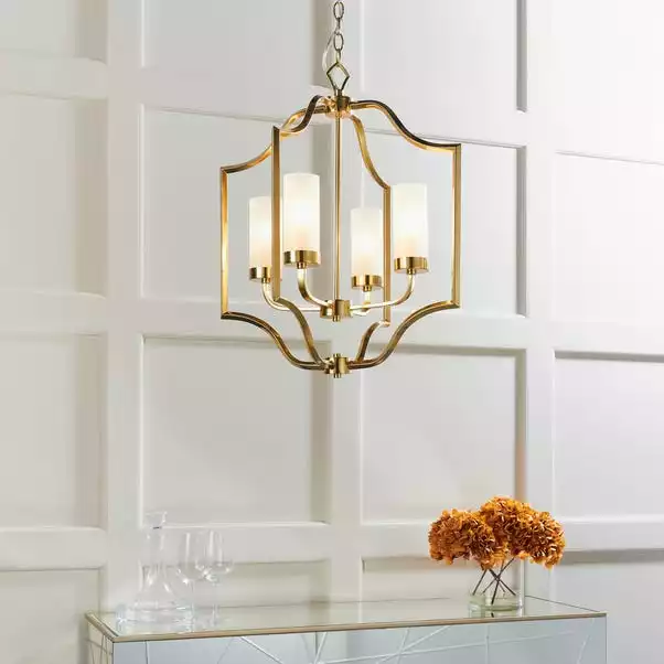Vogue Lighting Vogue Edrea 4 Light Ceiling Fitting Brass 3 Vogue Lighting Vogue Edrea 4 Light Ceiling Fitting Brass