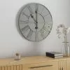 Dunelm Silver Distressed Mirrored 57cm Clock 1 Dunelm Silver Distressed Mirrored 57cm Clock -all lighting Sales Store 30712454