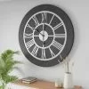 Dunelm Wooden 100cm Clock Grey -all lighting Sales Store 30712457