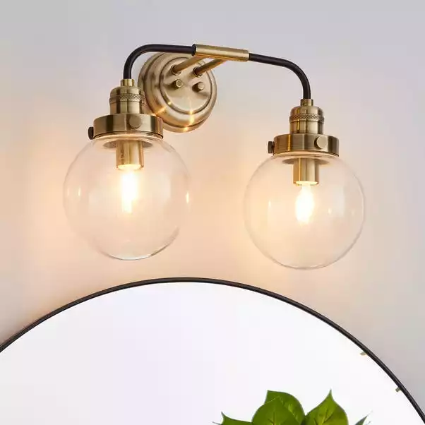 Dunelm Broden Bathroom 2 Light Wall Light Antique Brass 3 Dunelm Broden Bathroom 2 Light Wall Light Antique Brass