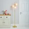 Dunelm Gigi 3 Light Gold Floor Lamp -all lighting Sales Store 30713547