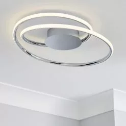 Dunelm Langdon 2 Light Integrated LED Bathroom Ceiling Fitting
