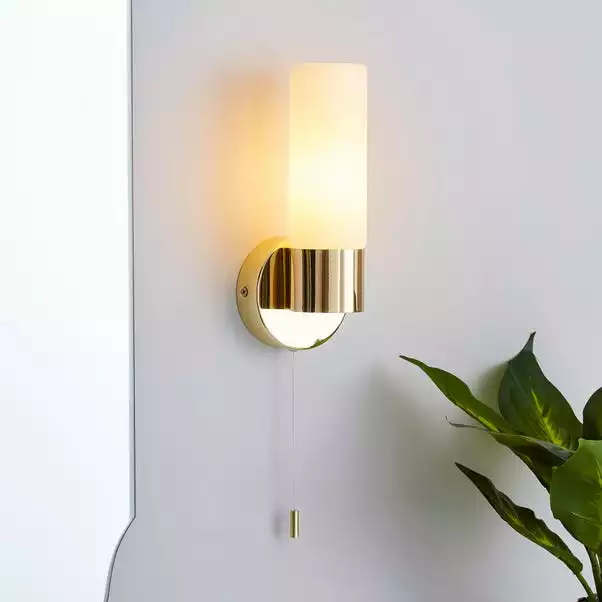 Dunelm Porto Bathroom Wall Light Brass 3 Dunelm Porto Bathroom Wall Light Brass
