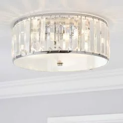 Dunelm Tropez Bathroom Flush Chandelier