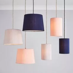 Dunelm Mariah Faux Silk 30cm Slight Tapered Lamp Shade -all lighting Sales Store 30713661 alt08