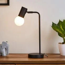 Dunelm Bradford Desk Lamp Matt Black