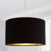 Dunelm Clara Velvet Shade 40cm Black 2 Dunelm Clara Velvet Shade 40cm Black -all lighting Sales Store 30713768