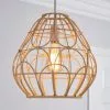 Dunelm Decorative Cane Easy Fit Pendant Natural 1 Dunelm Decorative Cane Easy Fit Pendant Natural -all lighting Sales Store 30713802
