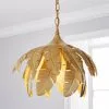 Dunelm Farrah Palm Leaf Ceiling Fitting Gold 2 Dunelm Farrah Palm Leaf Ceiling Fitting Gold -all lighting Sales Store 30713806