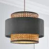 Dunelm Nova Velvet And Cane Shade 30cm 1 Dunelm Nova Velvet And Cane Shade 30cm -all lighting Sales Store 30713815