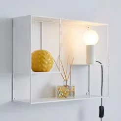 Dunelm Bradford Shelf Wall Light With Magnetic Bulb Holder