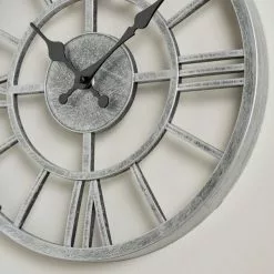 Dunelm Skeleton Clock 30cm Silver -all lighting Sales Store 30728468 alt01