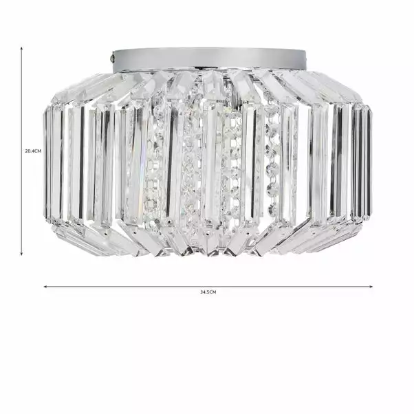 Dunelm Chantilly Flush Ceiling Fitting 8 Dunelm Chantilly Flush Ceiling Fitting - Image 6