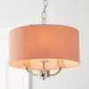 Dunelm Preston Nickel Blush Pink 3 Light Pendant Fitting 1 Dunelm Preston Nickel Blush Pink 3 Light Pendant Fitting -all lighting Sales Store 30730500