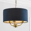 Dunelm Preston Gold And Navy 3 Light Pendant Fitting 2 Dunelm Preston Gold And Navy 3 Light Pendant Fitting -all lighting Sales Store 30730503