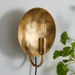 Dunelm Reflect Easy Fit Plug In Wall Light -all lighting Sales Store 30730510 alt01