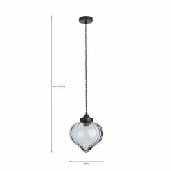 Dunelm Voyager Smoked Glass Ceiling Fitting 13 Dunelm Voyager Smoked Glass Ceiling Fitting -all lighting Sales Store 30730518 alt07