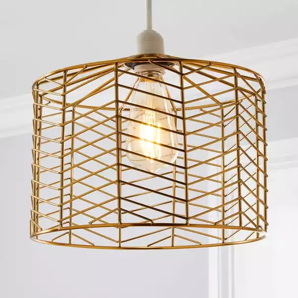 Dunelm Siena Gold Easy Fit Pendant 3 Dunelm Siena Gold Easy Fit Pendant