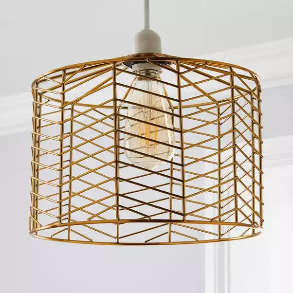 Dunelm Siena Gold Easy Fit Pendant 4 Dunelm Siena Gold Easy Fit Pendant - Image 2