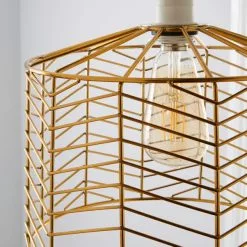 Dunelm Siena Gold Easy Fit Pendant 9 Dunelm Siena Gold Easy Fit Pendant -all lighting Sales Store 30730554 alt02