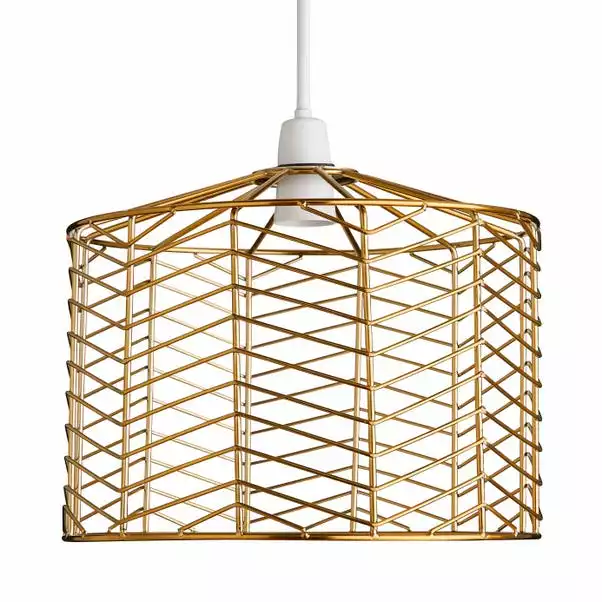Dunelm Siena Gold Easy Fit Pendant 6 Dunelm Siena Gold Easy Fit Pendant - Image 4