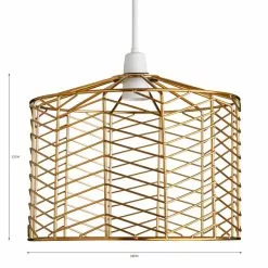 Dunelm Siena Gold Easy Fit Pendant 11 Dunelm Siena Gold Easy Fit Pendant -all lighting Sales Store 30730554 alt04