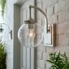 Dunelm Twain Outdoor 17cm Globe Glass Wall Light