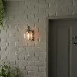 Dunelm Twain Outdoor 14cm Globe Glass Wall Light -all lighting Sales Store 30730563 alt04