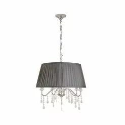 Dorma Genevieve 5 Light Grey Ceiling Fitting -all lighting Sales Store 30730569 alt05