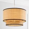 Dunelm Malika Cane 2 Tier Easy Fit Pendant -all lighting Sales Store 30730579