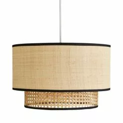 Dunelm Malika Cane 2 Tier Easy Fit Pendant 10 Dunelm Malika Cane 2 Tier Easy Fit Pendant -all lighting Sales Store 30730579 alt05