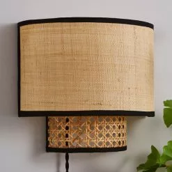 Dunelm Malika Cane Easy Fit Plug In Wall Light 9 Dunelm Malika Cane Easy Fit Plug In Wall Light -all lighting Sales Store 30730582 alt01