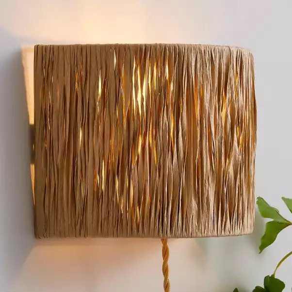 Dunelm Ruolan Raffia Wall Light 3 Dunelm Ruolan Raffia Wall Light